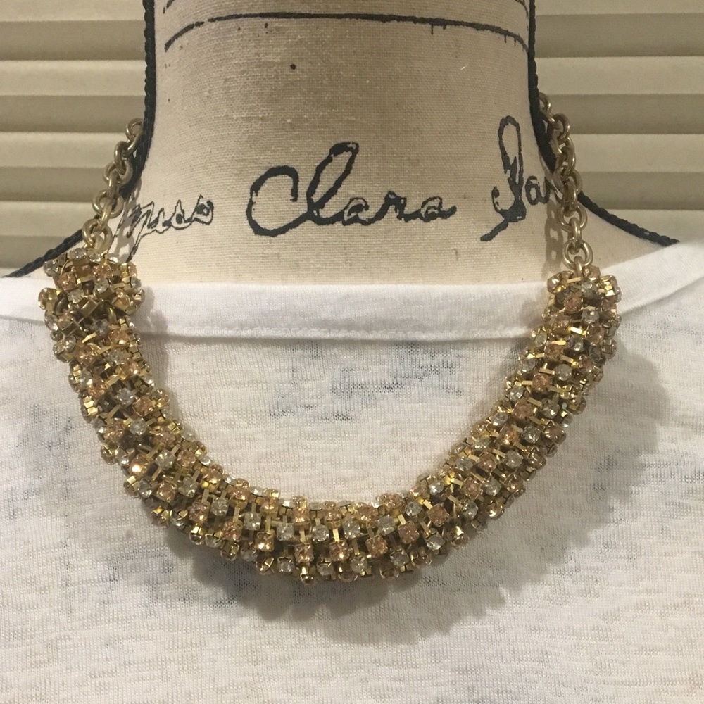 LOFT Thick Rhinestone Rope Necklace - Picture 2 of 6